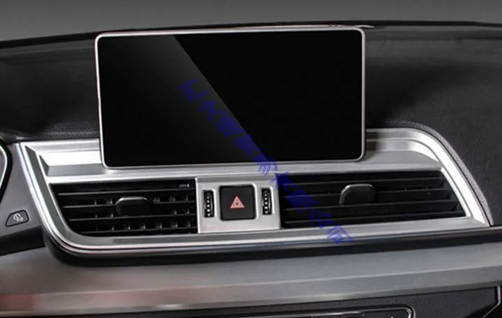 Для Audi Q5 FY 2018 2019 ABS матовая крышка для вентиляционного отверстия среднего