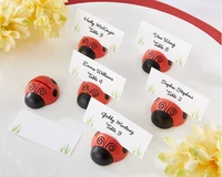 50pcslot wedding decoration and supplies ladybug place cardphoto holder baby party decoration favors free shipping