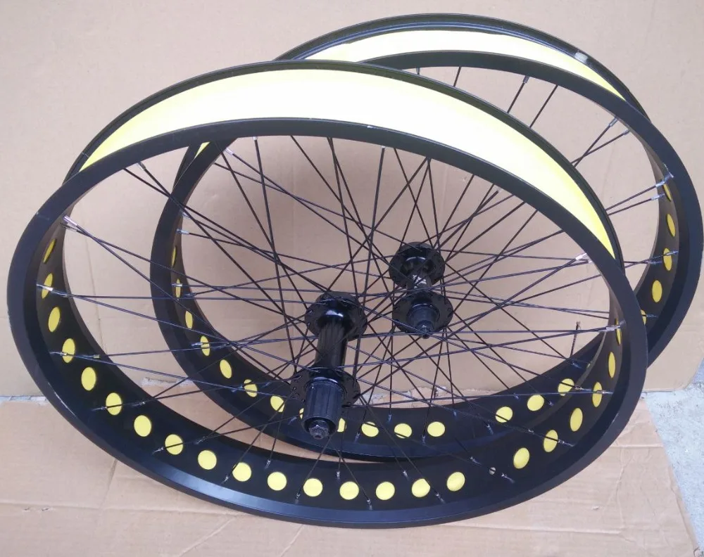 Колеса Ступицы Kalosse F135/ R190mm 36 отверстий толстые велосипеды колеса 26/20*4 0 дюймов