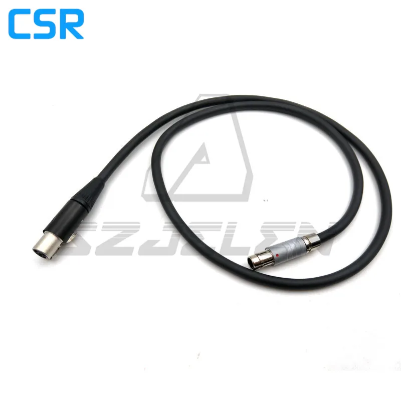 RS 3pin plug to mini xlr 4pin for TVLOGIC 058/056/055 кабель питания для монитора|Соединители| |
