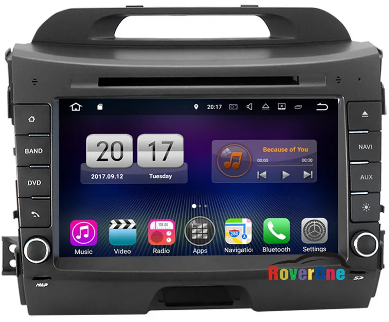 Roverone для Kia Sportage R 2013 2014 2015 android авторадио Car GPS ГЛОНАСС Media Center Центральный
