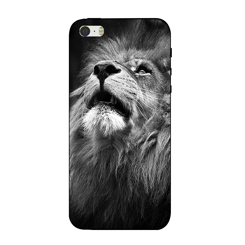 Сделай Сам для Apple iPhone 5S/SE чехол телефона черный мягкий ТПУ 4 0 дюйма SE задняя