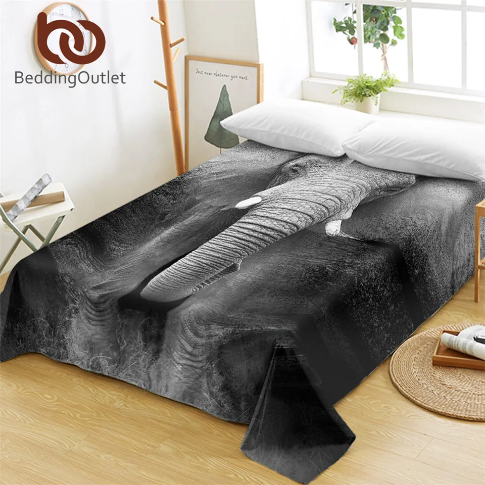 Постельное белье BeddingOutlet с изображением слона 3D рисунком простыня для фотосъемки