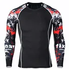 2020 Мужская компрессионная Рубашка MMA Rashguard Keep Fit фитнес с длинным рукавом облегающая эластичная Мужская футболка