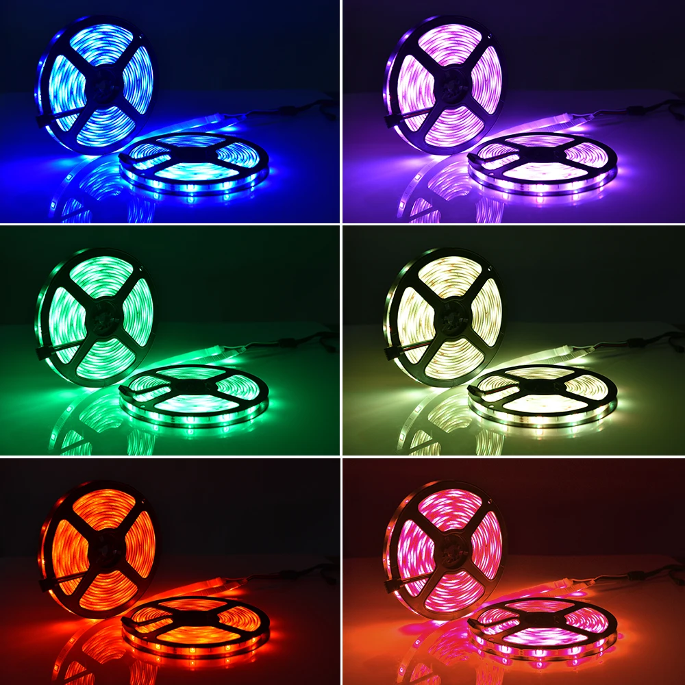 Новая RGB Светодиодная лента MICTUNING с синхронизацией музыки 32 8 футов/10 м гибкая