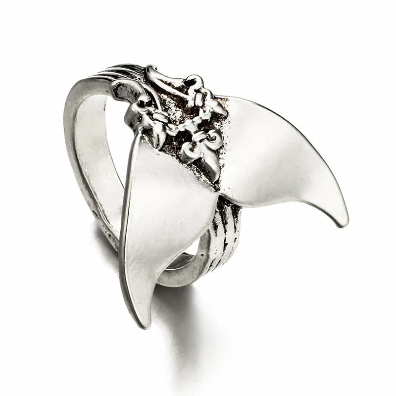 Женское кольцо Tocona в стиле бохо Русалка винтажные серебристые кольца на палец