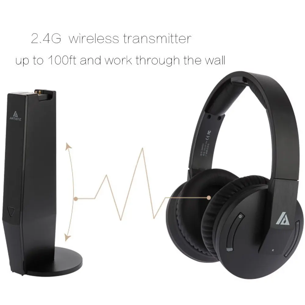 Беспроводная стереогарнитура для компьютера 2 4 ГГц 30 м|headset headphone|stereo headsetnoise isolation