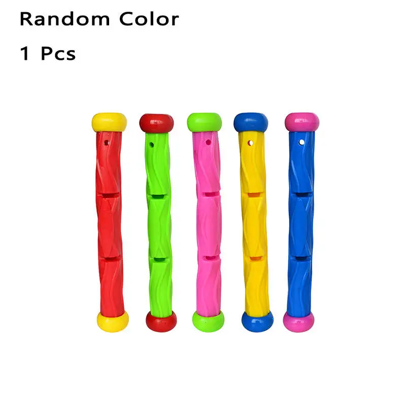 1 Pc Random Color Детская игрушка для плавания, кольцо для дайвинга, водоросли, подводная палка, водная торпеда, ракета, метательные игрушки, летняя игра, плавательный бассейн, игрушки, подарки - Цвет: 1 Pc Random Color