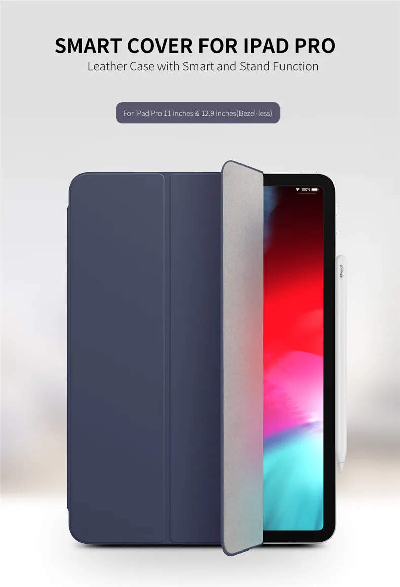 QIALINO ультра тонкий чехол для планшета из натуральной кожи для Apple iPad Pro 12,9 функция пробуждения и сна флип чехол для iPad Pro 11