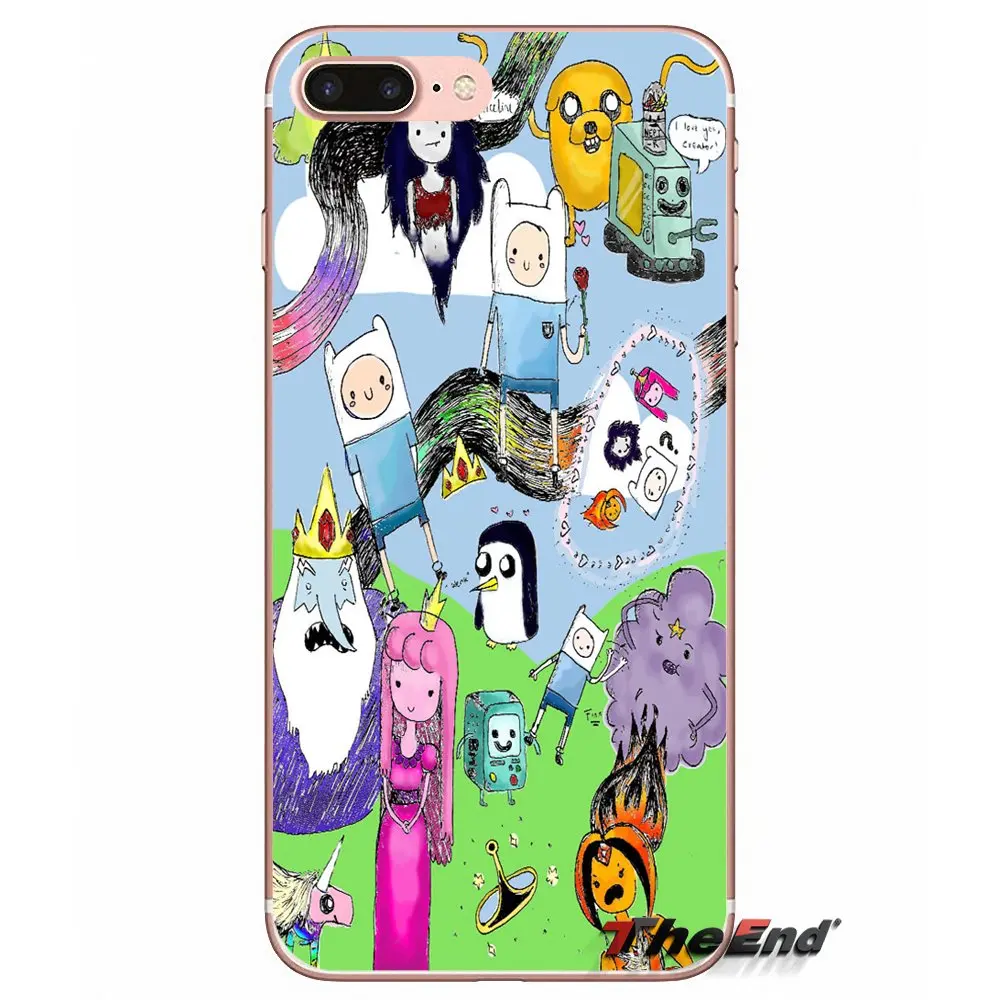Чехол для телефона Huawei G7 G8 Ascend P7 P8 P9 Lite Honor 4C 5X 5C 6X Mate 7 8 9 Y3 Y5 Y6 II Pro adventure time collage с