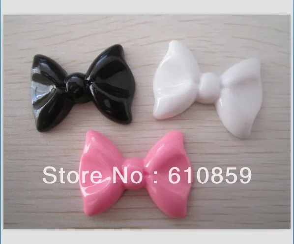 Free Shipping! 28*20mm Flat back Kawaii Resin bow Cabochon for phone or diy jewelry decoration! 100pcs/lot! |