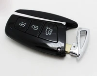 3 buttons fob case smart remote key shell for hyundai santa fe ix45gerui equus key blank fob