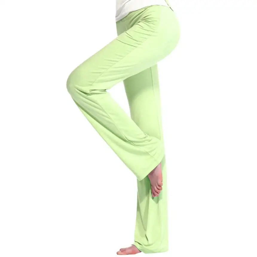 Light Green Женские штаны для йоги, весна-лето, штаны для йоги, женская одежда для бега, фитнеса, дышащие прямые тонкие спортивные штаны 0706 - Цвет: Light Green