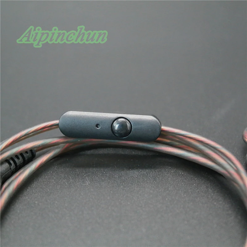 Кабель для наушников Aipinchun с разъемом L Jack MMCX сменный микрофон Shure SE215 SE535 SE846 SE425 SE315