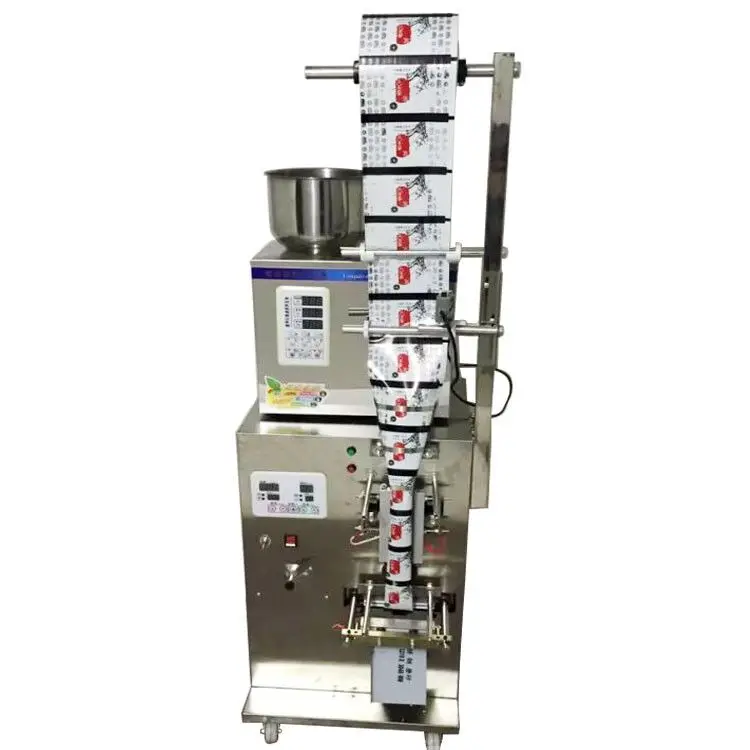 

New 2-200g full automatic tea bag weighing filling packaging machine with back sealer