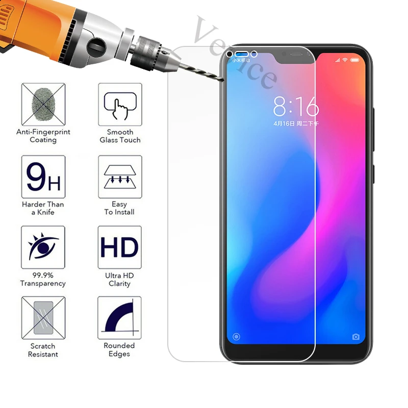 Закаленное стекло для Xiaomi Redmi 5 Plus 6 Pro 4X Y1 Lite Противоударная Защитная пленка экрана