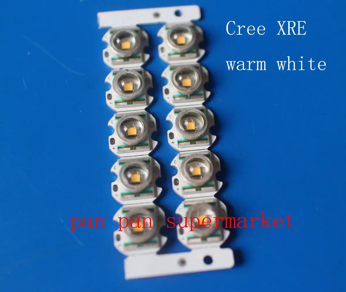 10 шт. Cree XLAMP XR-E Q5 светодиодный чип с теплым белым светом 300 лм и 12 мм звездное