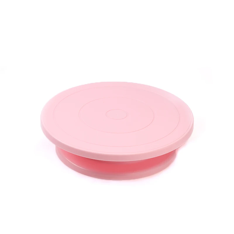 Pink 10 дюймов Высокое качество торт стенд ремесло платформа поворотного стола кекс поворотная пластина Вращающийся торт выпечки украшения инструменты - Цвет: Pink