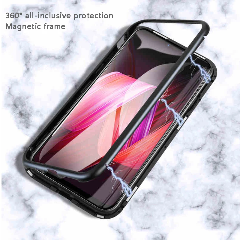 360 Магнитный флип-чехол для Xiaomi mi 9T 9 Pocophone F1 My 8 Lite t9 стеклянная задняя крышка металлический магнитный чехол для Xiao mi Red mi Note 7 5