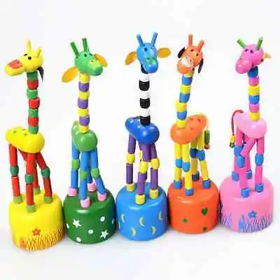 Детские деревянные игрушки с изображением жирафа развивающая игрушка для