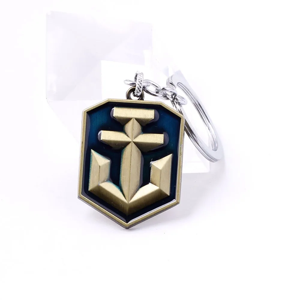 FPS игровой мир военных кораблей брелок логотип из сплава металлический брелок брелки для автомобиля чехол-держатель для ключей Мужские Женские Ювелирные изделия Llaveros подарок