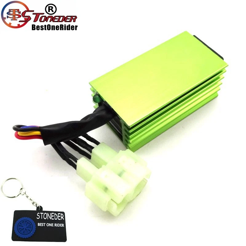 CDI коробка STONEDER Green Racing с 6 контактами переменного тока для двигателя GY6 50cc 70 90cc 110cc