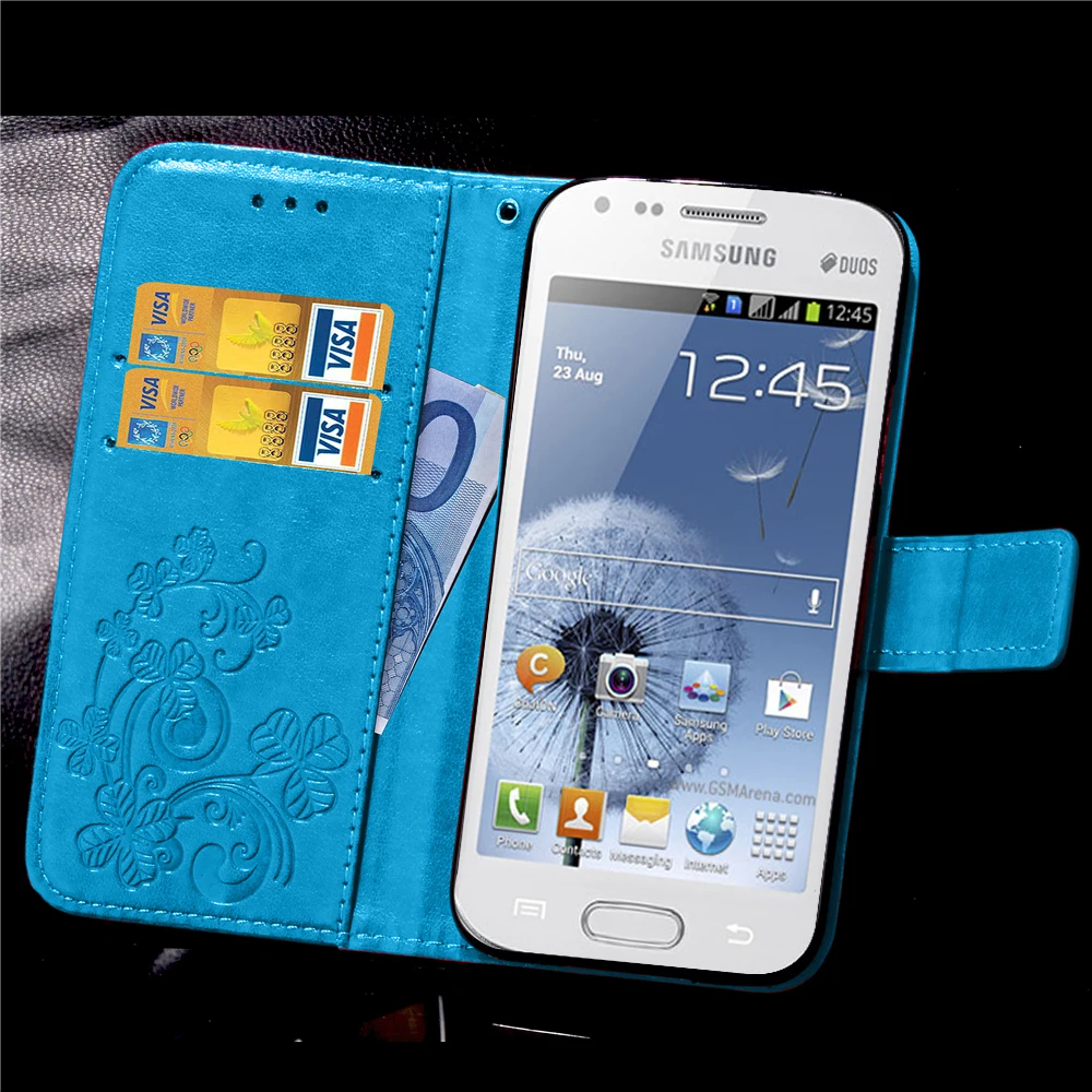 Чехол для samsung Galaxy S Duos GT S7562 GT-S7562 7562 Trend Plus S7580 S7582 GT-S7580 GT-S7582 откидной чехол роскошный кожаный