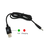 high quality 4 2v usb charger cable line with led indicator for led headlamp headlight flashlight torch lamp 3pcslot
