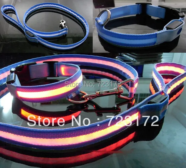 20 шт./лот синий нейлона многоцветный из светодиодов безопасности мигающий