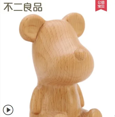 

Wooden Clockwork music box Rotate music box Creative birthday gift Girls send girls children