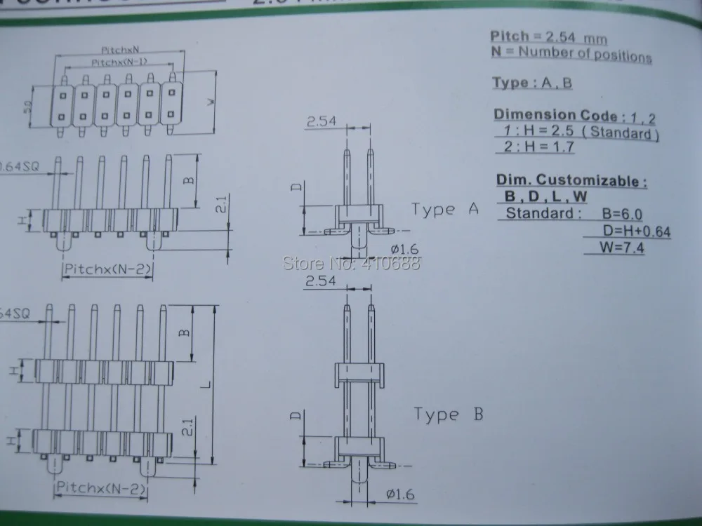40 шт. SMT SMD 2 54 мм 2x40 80pin разрывный штыревой соединитель двухрядная полоса |