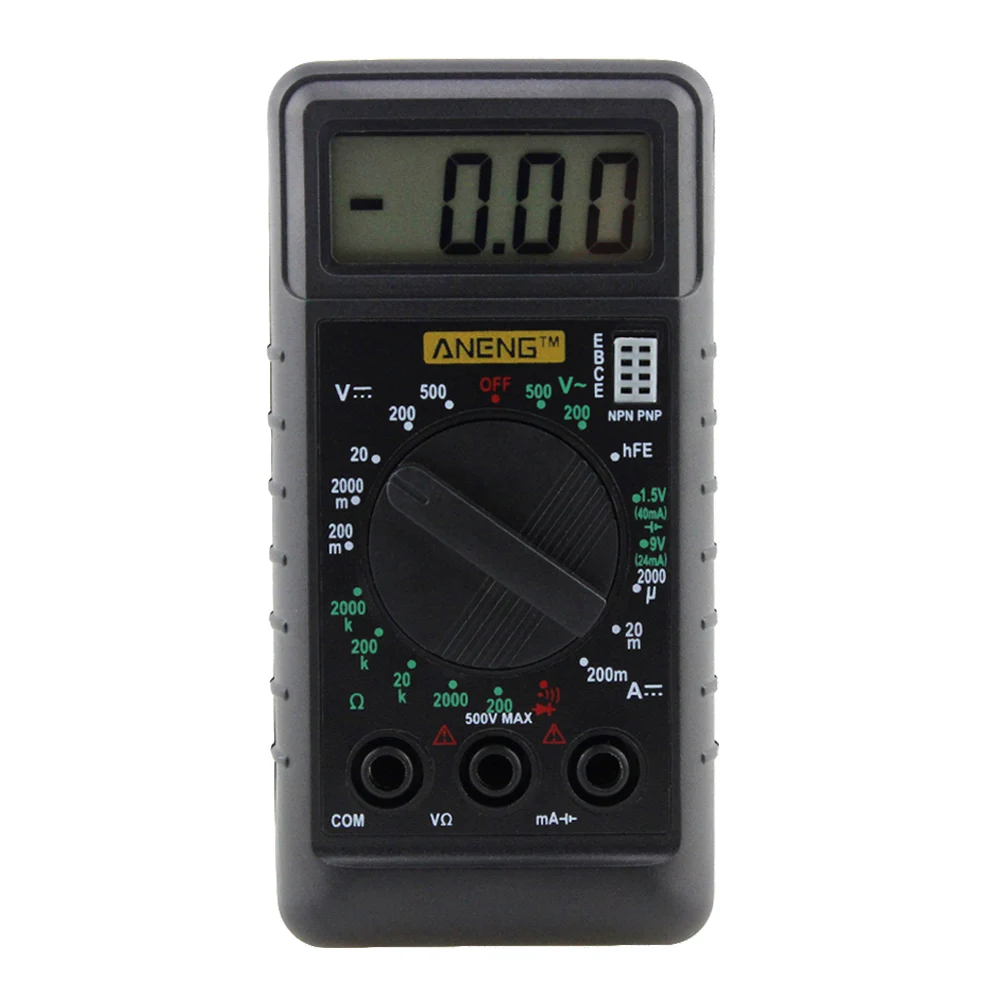 Мини цифровой мультиметр карманный DMM AC DC Ток Напряжение Сопротивление ом