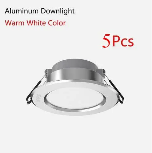 5pcs warm white Xiaomi OPPLE 3 Вт светодиодный вниз светильник 120 градусов угол светильник ing белый светильник и теплый белый светильник потолочный утопленный светильник для дома вне - Цвет: 5pcs warm white