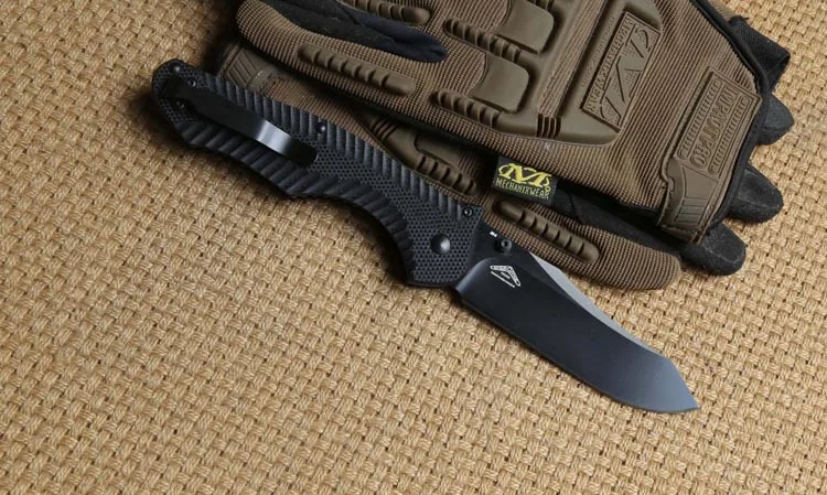 DICORIA BM810 G10 ручка складной нож D2 Сталь лезвие Медь стиральная машина для кемпинга