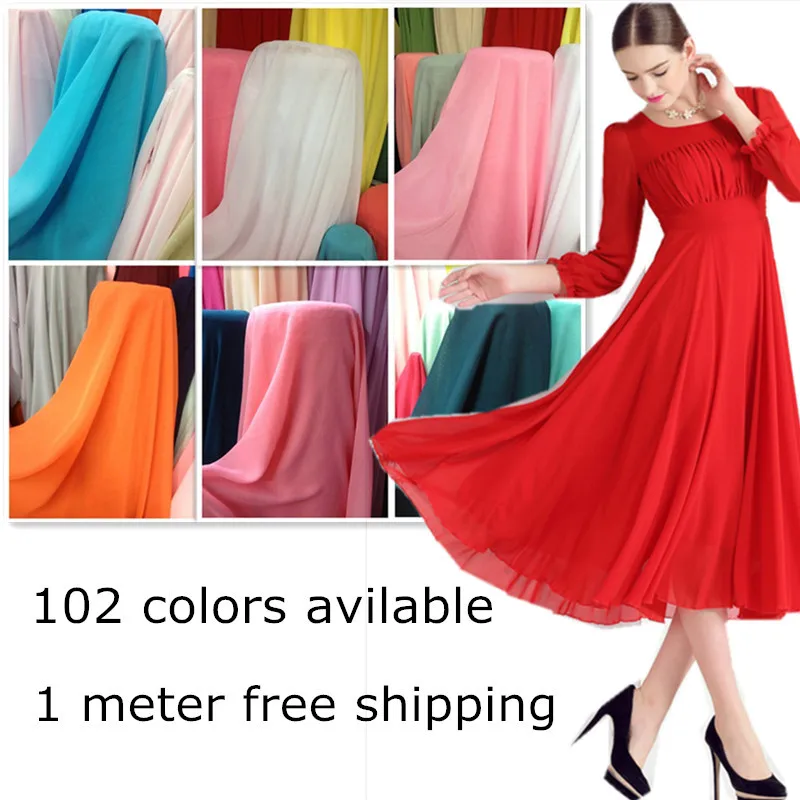 150 см ширина шифоновая ткань мягкая для шифонового платья блузка скит свадебная