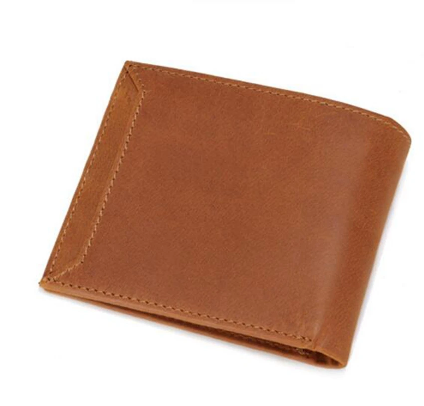 Натуральная кожа Для мужчин кошелек с функцией блокировки RFID кредитных карт и не