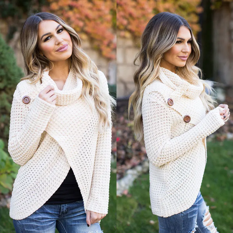 Darcydebie 2019 Fashion Autumn Winter Warm Sweater Long-Sleeve Elastic Female Pullover Turtleneck Knitted Sweaters Tops | Женская одежда