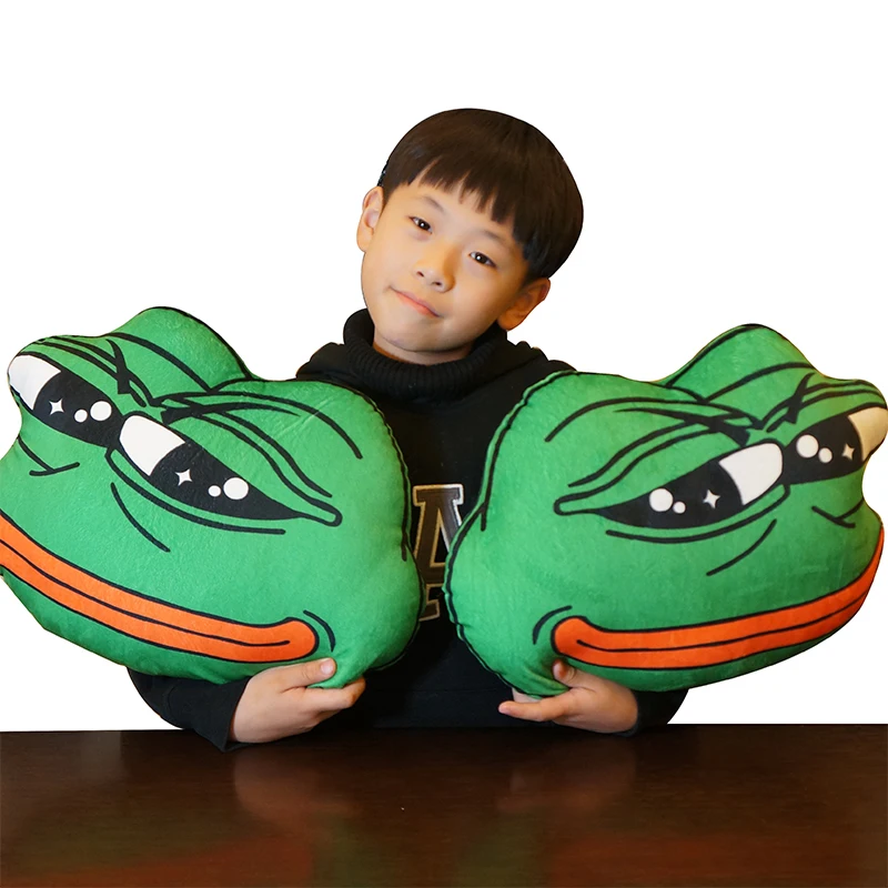 40cm New Sad Frog Plush Pillow Cute Animal Stuffed Cushion Children's toy Gift Valentine's Day | Игрушки и хобби