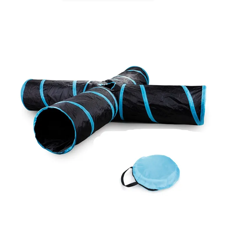 

Pet Tunnel Cat Play Tunnel Foldable 2/3/4/5 Holes Cat Tunnel Kitten Cat Toy Bulk Cat Toys Rabbit Play Tunnel Long Drop Shipping