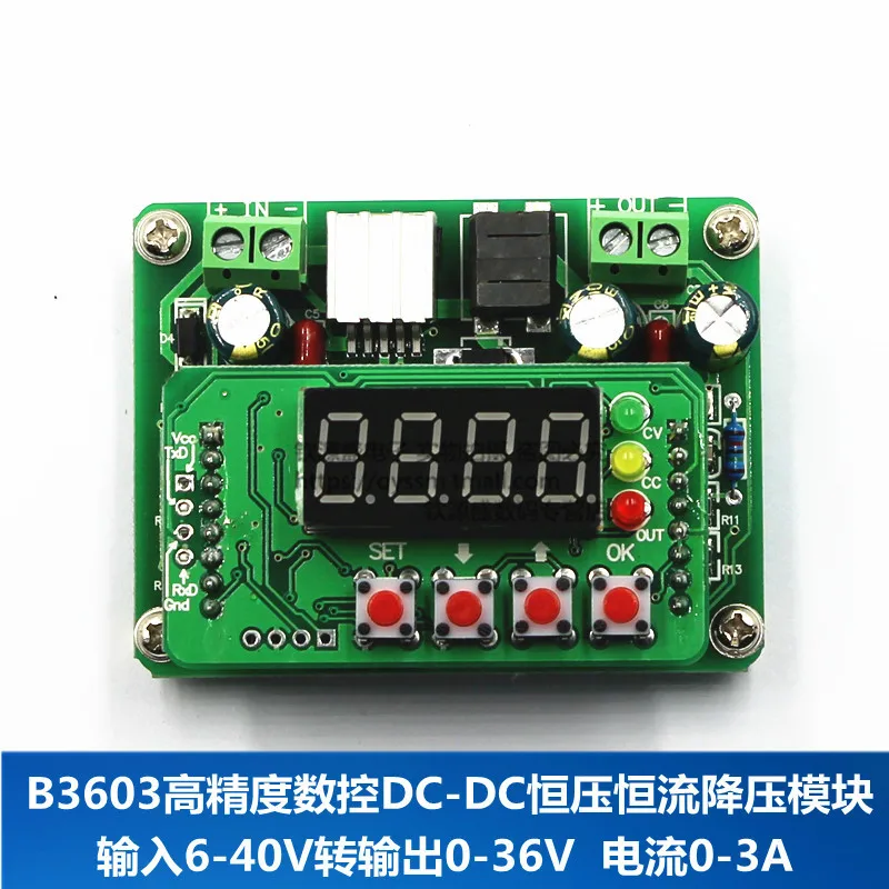 

B3603 High Precision Numerical Control DC-DC Constant Voltage Constant Current Step-down Module LED Drive Solar Charging