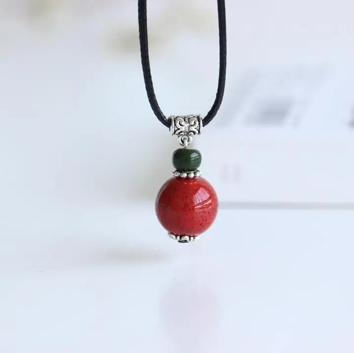 Brokenstone красный Бусины Для женщин Керамика оже женские Модные модные ювелирные