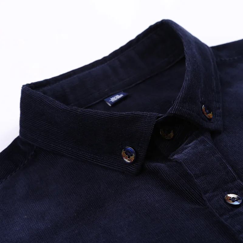 Новая осенне зимняя Вельветовая рубашка наивысшего качества из 100% хлопка с