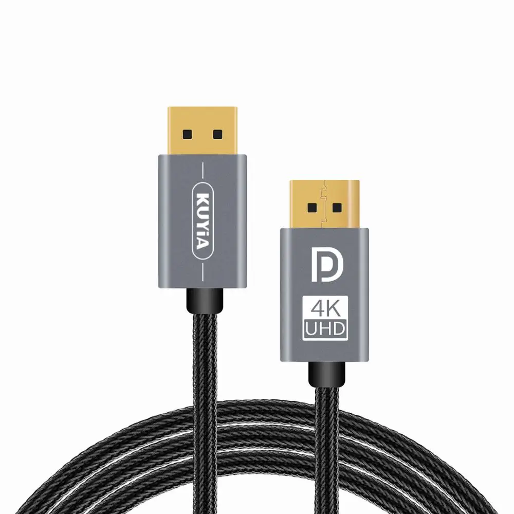 Кабель DisplayPort to 2 м DP (DP V1.2) аудио и видео кабель KUYiA нейлоновый позолоченный для Lenovo