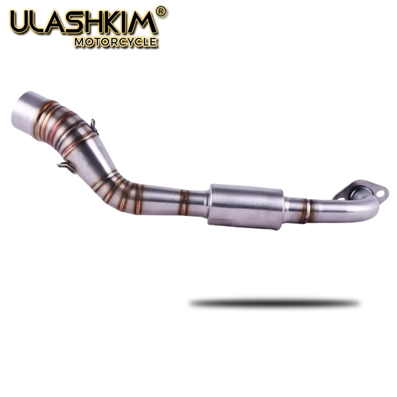 

Для YAMAHA NMAX 155 NMAX155 NMAX 125 NMAX125 2015-2017 мотоциклетные выхлопные слипоны с полной системой Модифицированная Передняя средняя Соединительная труба