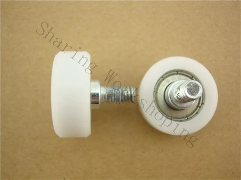 SWMAKER 6*26*10mm F type plane ferry pulley with screw Flat small wheel roller rubber bearing wheels | Обустройство дома