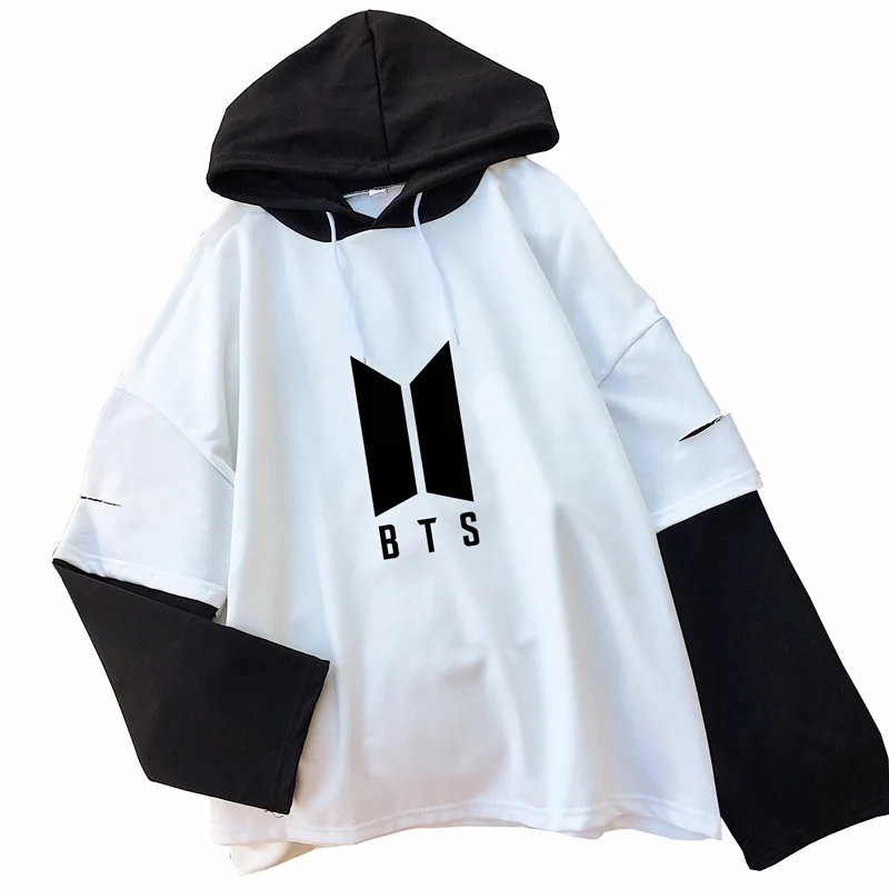 Bts bulletproof для подростков свитер с капюшоном шить цвет соответствующие пальто bts