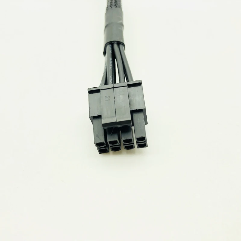 Черный 650 мм рукав 8pin кабель питания для процессора 8Pin до 8(4 + 4)-Pin модульные кабели