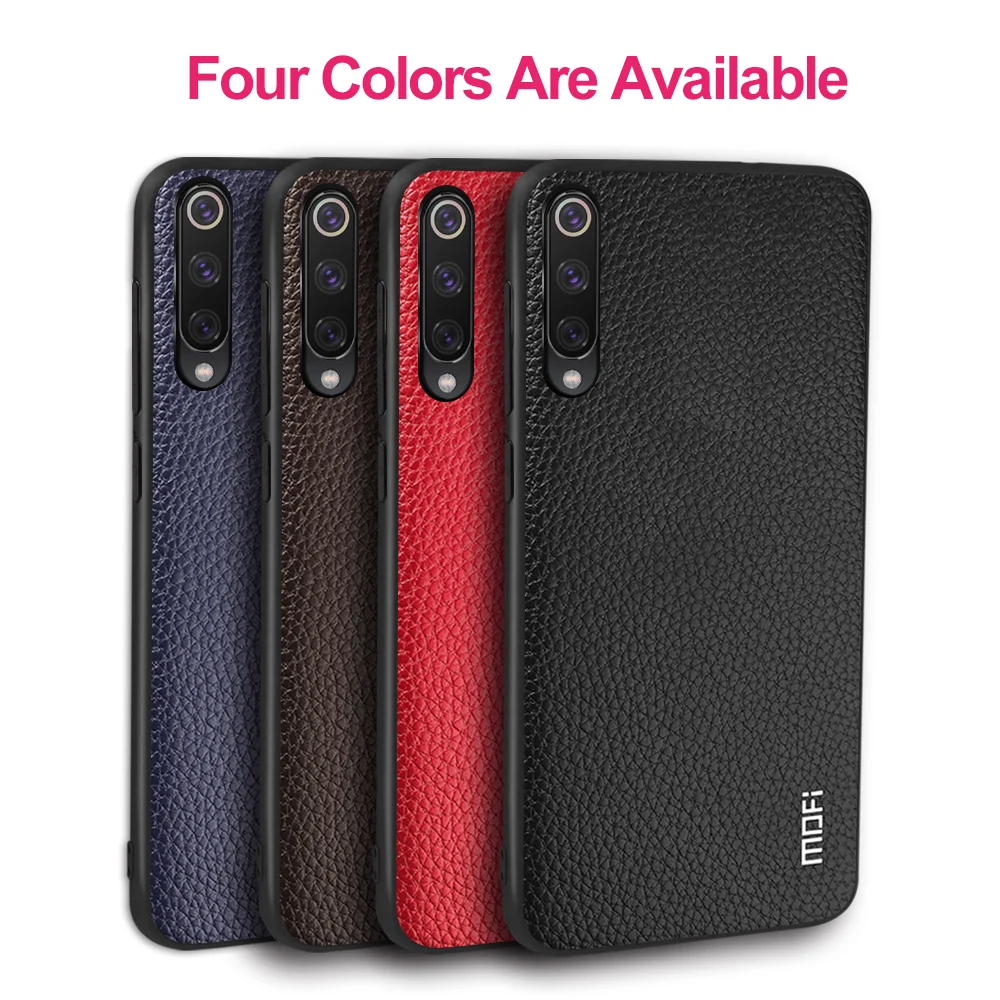 

For Xiaomi 9 Case 9SE Cover For Mi 9 Explore Xiomi 9 SE Housing Mi9 MOFi Silicone Xiaomi9 TPU Back Capas PU Leather Coque