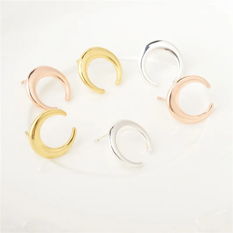 Женские серьги гвоздики с полумесяцем|moon stud earring|fashion earringsstud earrings |