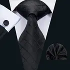 Мужской галстук FA-1758 2018 Barry.Wang, шелковый галстук, набор запонок для делового жениха, свадебной вечеринки